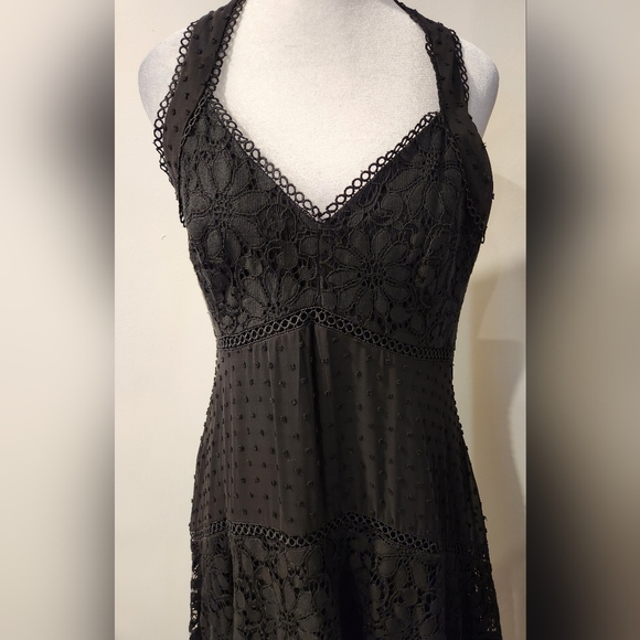 Black Cotton Dress - Picture 6 of 7